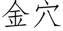 金穴 (仿宋矢量字庫)