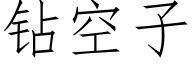 鑽空子 (仿宋矢量字庫)