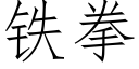 鐵拳 (仿宋矢量字庫)