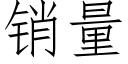 銷量 (仿宋矢量字庫)