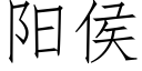 陽侯 (仿宋矢量字庫)