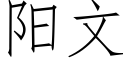 阳文 (仿宋矢量字库)