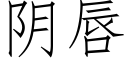 阴唇 (仿宋矢量字库)