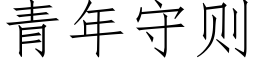 青年守則 (仿宋矢量字庫)