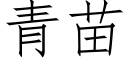 青苗 (仿宋矢量字库)