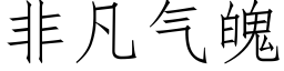 非凡气魄 (仿宋矢量字库)