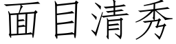 面目清秀 (仿宋矢量字庫)