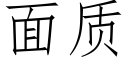 面质 (仿宋矢量字库)