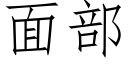 面部 (仿宋矢量字库)