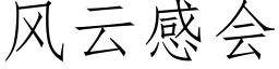 风云感会 (仿宋矢量字库)