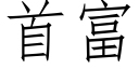 首富 (仿宋矢量字庫)