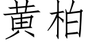 黄柏 (仿宋矢量字库)