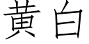 黃白 (仿宋矢量字庫)