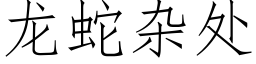 龙蛇杂处 (仿宋矢量字库)