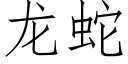 龙蛇 (仿宋矢量字库)