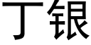 丁银 (黑体矢量字库)