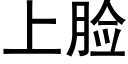 上臉 (黑體矢量字庫)