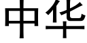 中華 (黑體矢量字庫)