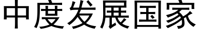 中度發展國家 (黑體矢量字庫)