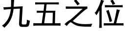 九五之位 (黑体矢量字库)