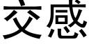 交感 (黑體矢量字庫)