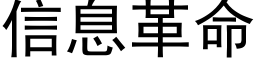 信息革命 (黑體矢量字庫)