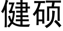 健碩 (黑體矢量字庫)