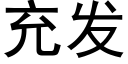 充發 (黑體矢量字庫)