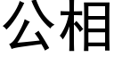 公相 (黑体矢量字库)