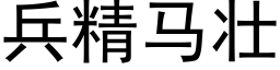 兵精马壮 (黑体矢量字库)