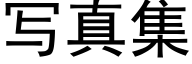 寫真集 (黑體矢量字庫)