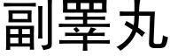 副睪丸 (黑体矢量字库)