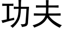 功夫 (黑体矢量字库)