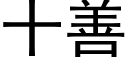 十善 (黑體矢量字庫)