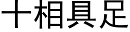 十相具足 (黑體矢量字庫)