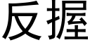 反握 (黑体矢量字库)