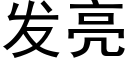 發亮 (黑體矢量字庫)