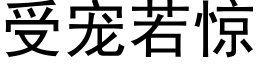 受寵若驚 (黑體矢量字庫)