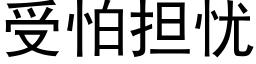 受怕擔憂 (黑體矢量字庫)