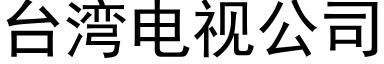 台灣電視公司 (黑體矢量字庫)