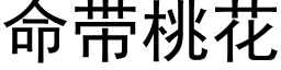 命带桃花 (黑体矢量字库)