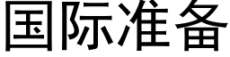 國際準備 (黑體矢量字庫)