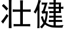 壯健 (黑體矢量字庫)