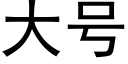 大号 (黑體矢量字庫)