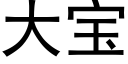 大宝 (黑体矢量字库)