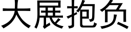 大展抱負 (黑體矢量字庫)