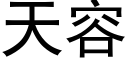 天容 (黑體矢量字庫)