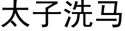 太子洗马 (黑体矢量字库)