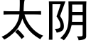 太陰 (黑體矢量字庫)