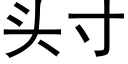 頭寸 (黑體矢量字庫)